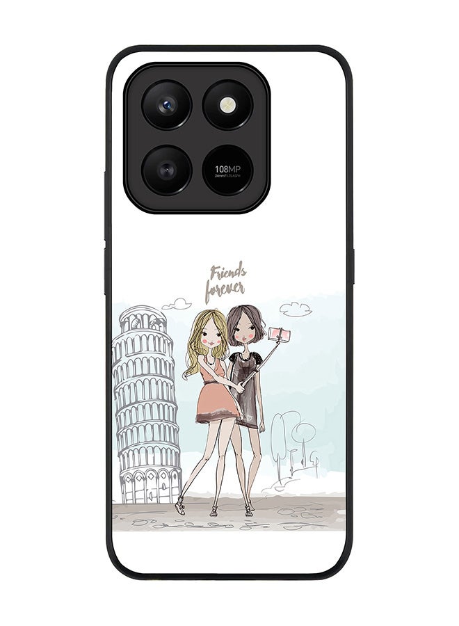 Stylizedd For Honor X7d 4G / X7d 5G / 400 Smart Case,Slim fit Camera Protection, Shockproof Thin Phone cover  - Friends Forever - Image 1